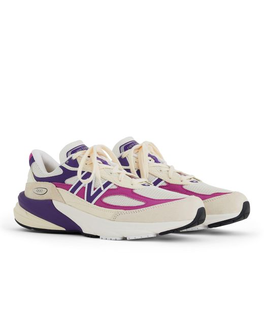New Balance Pink Made in usa 990v6 in grau/rot
