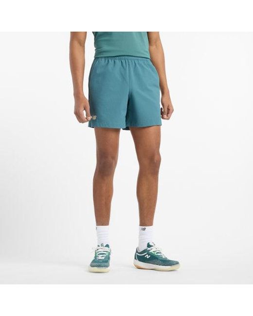 New Balance Blue Tournament Seersucker Short for men