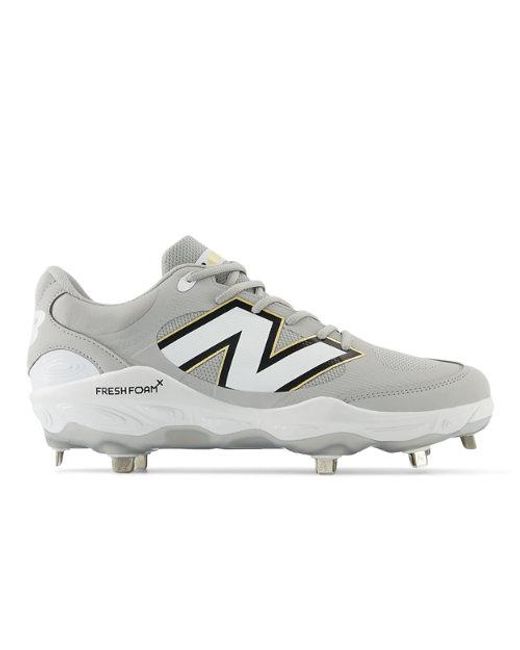 Grey new balance baseball cleats 2025