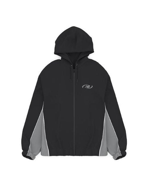 New Balance Black Trackside Woven Jacket for men