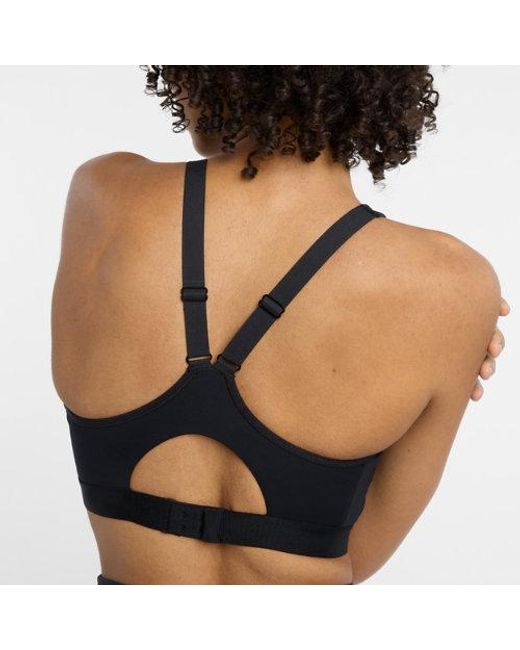 New Balance Black Nb Essential Run Bra