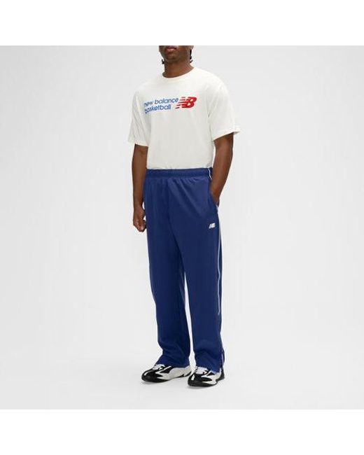 New Balance Blue Basketball Woven Pant for men