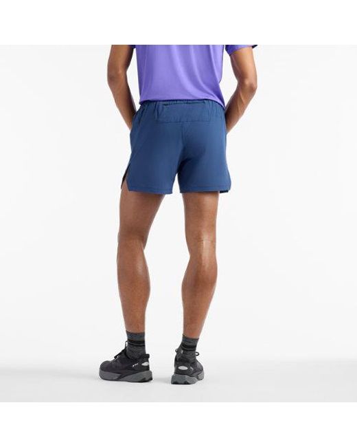 New Balance Blue Rc Essential Short 5" for men