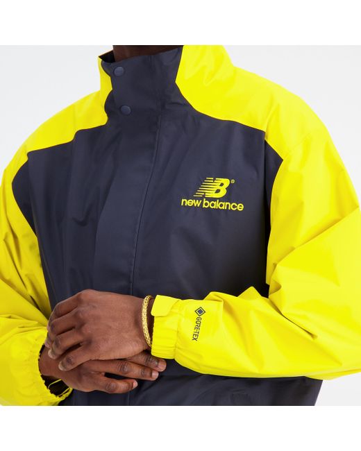 New Balance Multicolor Archive Waterproof Gore-tex Jacket In Black Polywoven for men
