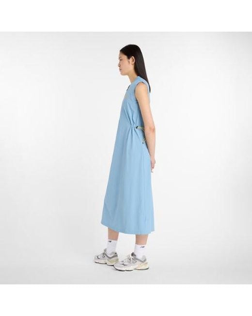 New Balance Blue Damen Nb Long Dress