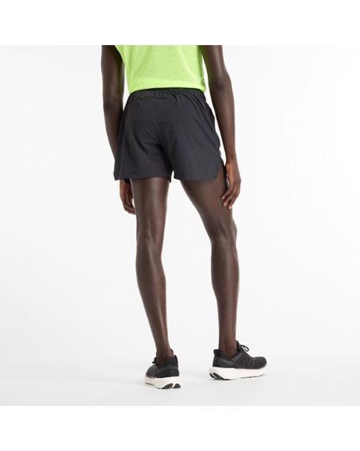 New Balance Black Ac Lined Short 7in for men