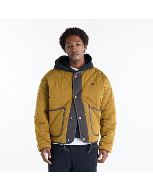 New Balance Metallic Quilted Bomber for men