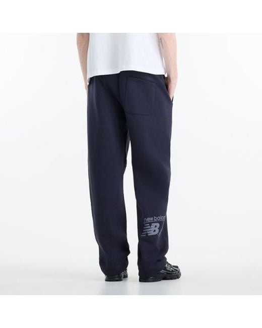New Balance Blue Athletics Crafted Fleece Pant for men