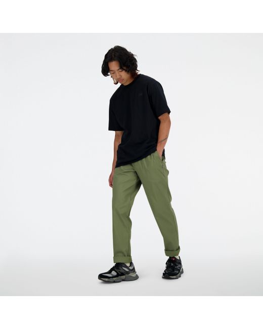 New Balance Twill Straight Pant 32" in het Green voor heren