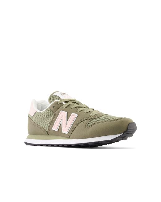 New Balance 500 In Synthetic in Green | Lyst UK