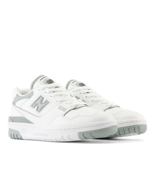 550 in bianca/verde di New Balance in White