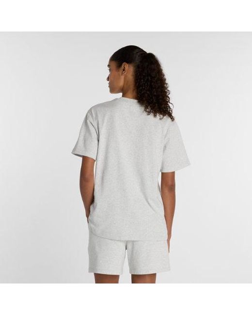 New Balance White Classic Tri-Logo T-Shirt
