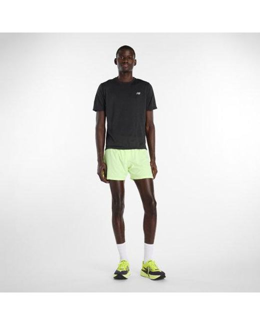New Balance Yellow Rc Short 5" for men