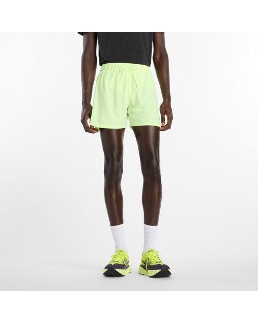 New Balance Yellow Rc Short 5" for men