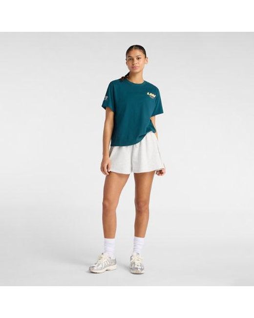 New Balance Blue London Edition Oversized Graphic T-Shirt