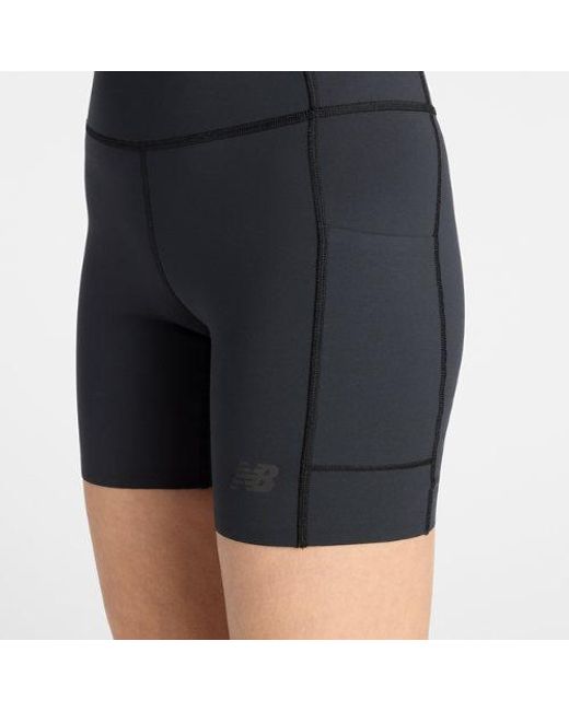 New Balance Blue Rc Elite Storage Short 6"