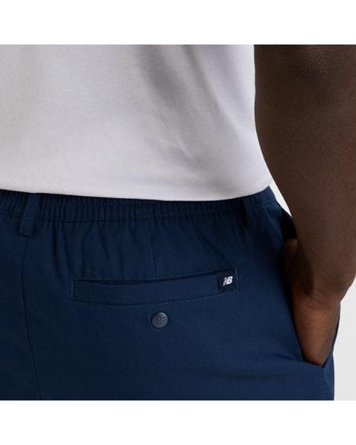 New Balance Blue Athletics Standard Short 7" for men