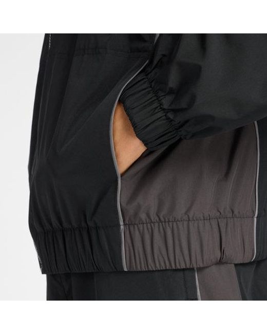 New Balance Black Trackside Woven Jacket for men