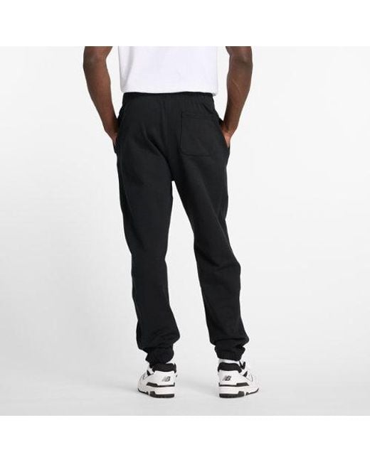 New Balance Black Athletics French Terry Jogger for men