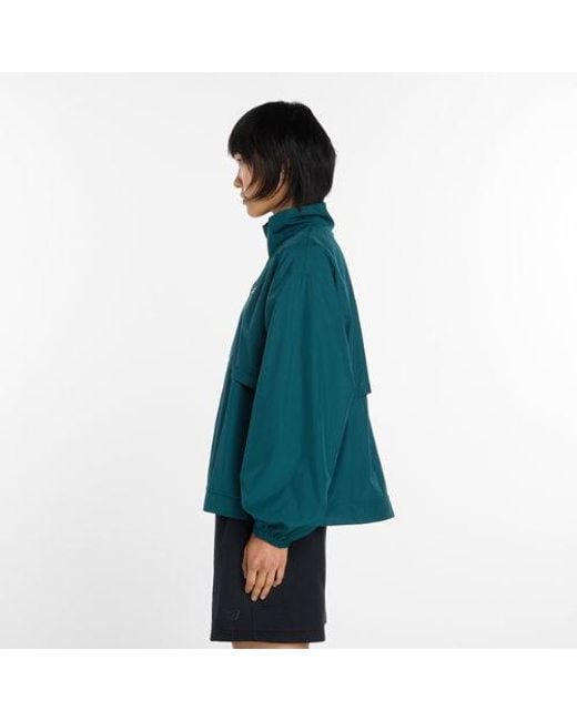 New Balance Green Trackside Woven Jacket