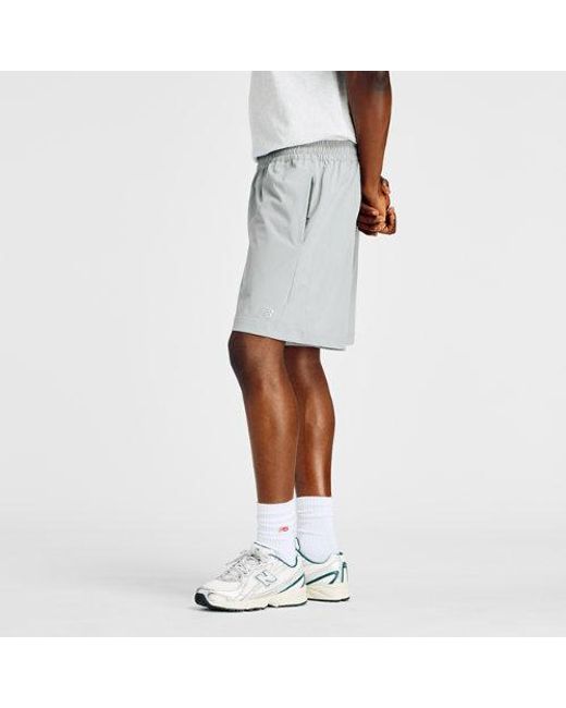New Balance White Athletics Stretch Woven Short 7" for men
