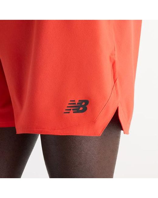 New Balance Red Rc Essential Short 5" for men