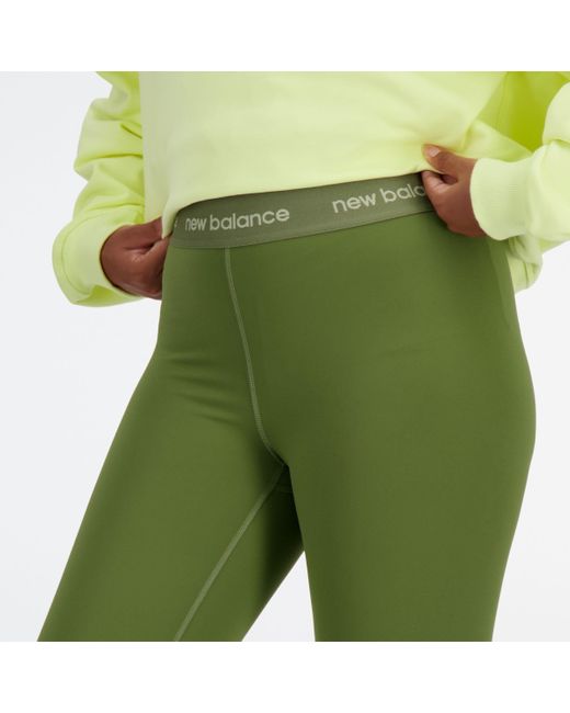 Nb sleek high rise sport legging 25" New Balance de color Green