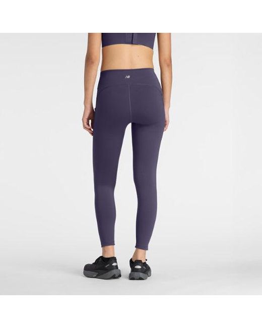 New Balance Purple Rc Pocket Legging 25"