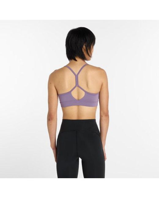 New Balance Purple Nb Essential Yoga Bra