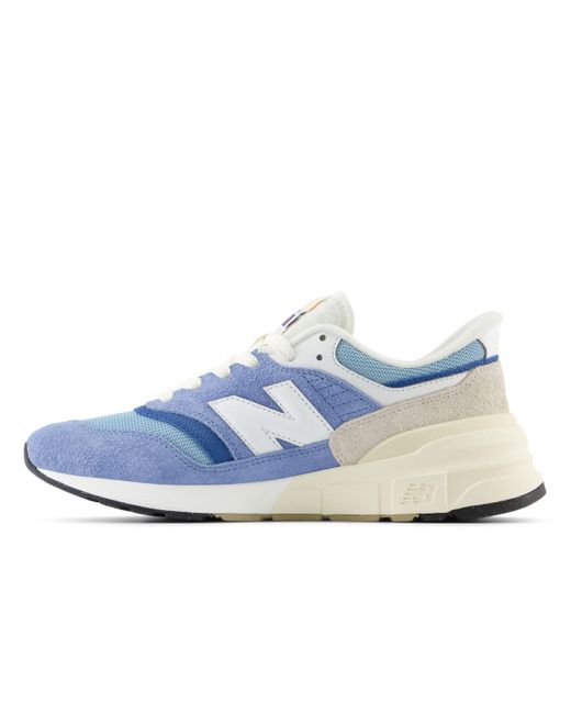 New Balance 997r In Blue Suede/white/mesh