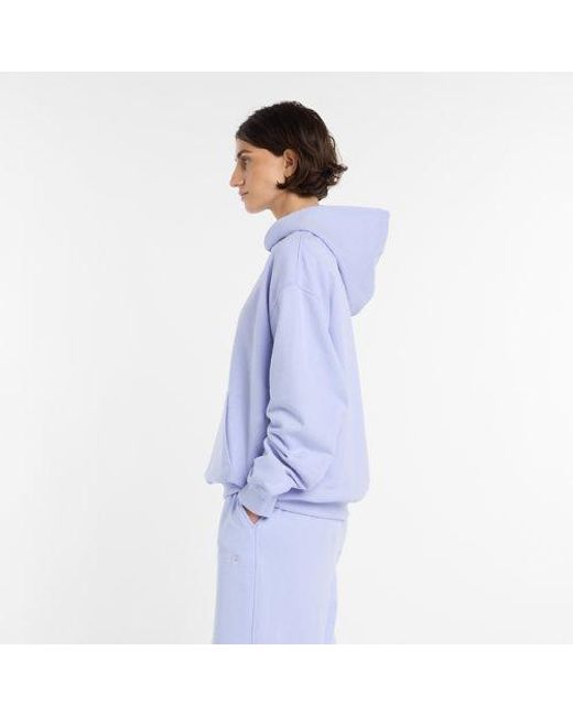 New Balance Blue Athletics French Terry Logo Hoodie