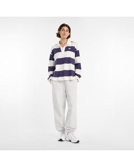 New Balance Blue Rugby Long Sleeve Shirt