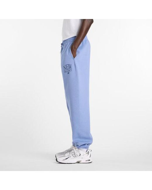 New Balance Blue Reimagined Fleece Jogger for men