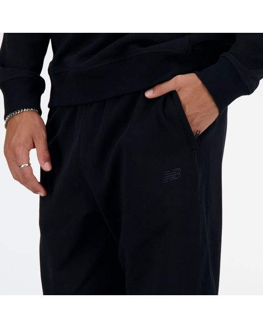 New Balance Black Athletics French Terry Jogger for men