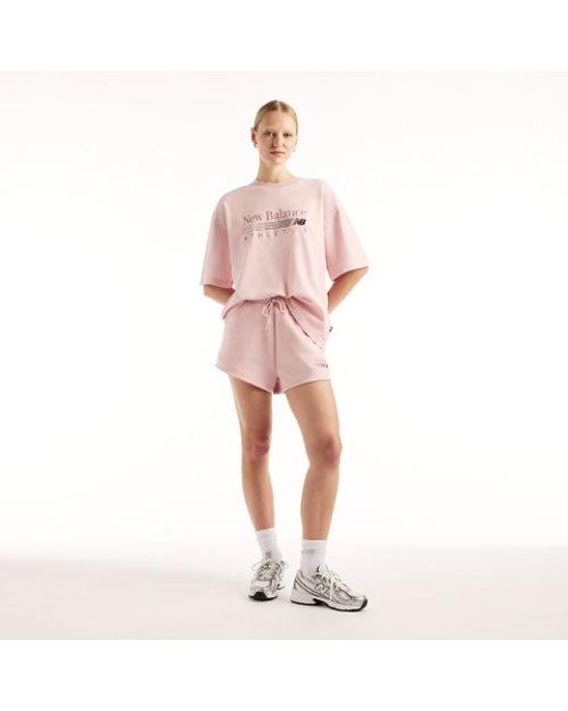 New Balance Pink Trackside Oversized T-Shirt