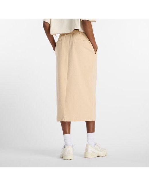 New Balance Natural Stretch Corduroy Midi Skirt