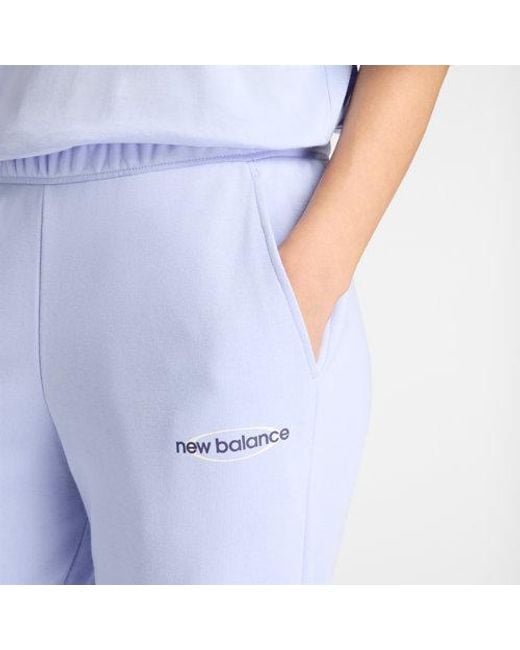 New Balance Blue Graphic Wide Leg Jogger