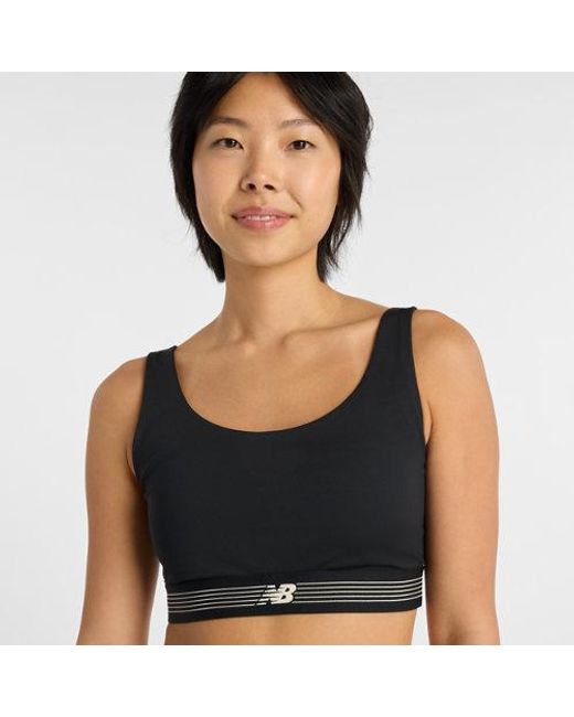 New Balance Black Ac Train Bra