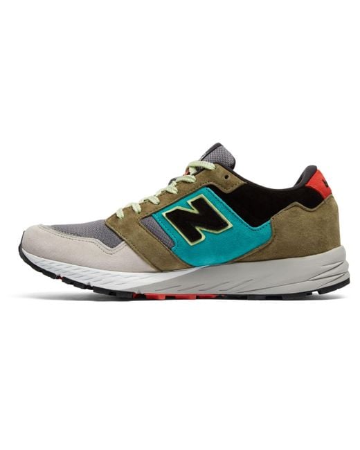 New Balance Mtl 575 St Made In Uk Grey With Green Black for Men | Lyst
