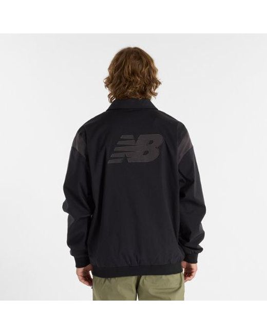 New Balance Black Athletics Varsity Jacket for men