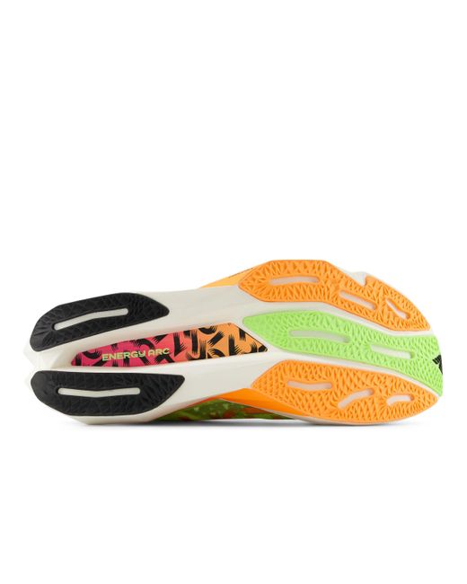 New Balance Yellow Tcs London Marathon Fuelcell Supercomp Elitev4 In Green/orange/pink/black Synthetic for men
