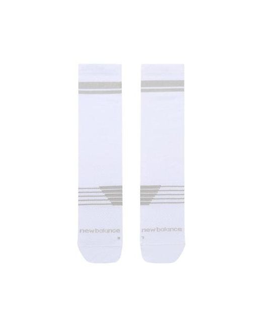 New Balance White Pro Run Crew Socks 1 Pair