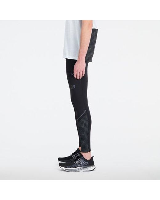 New Balance Impact Run Luminous Heat Tight In Black Poly Knit for men