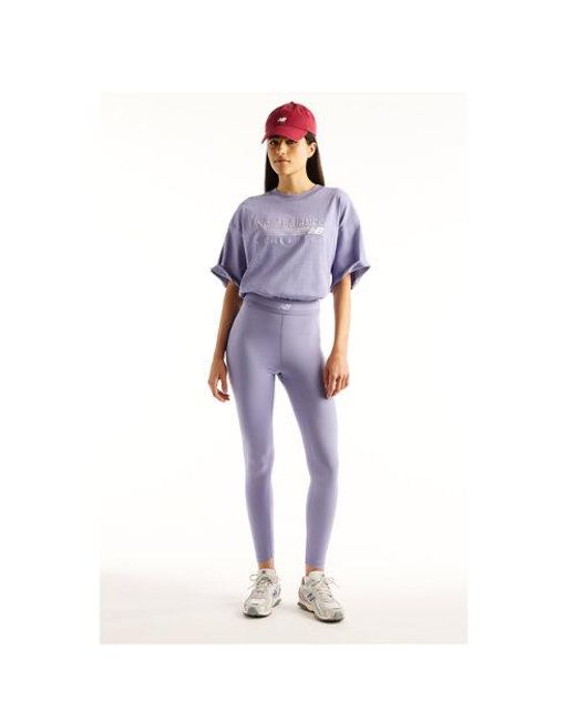 New Balance Purple Ac Legging 25"