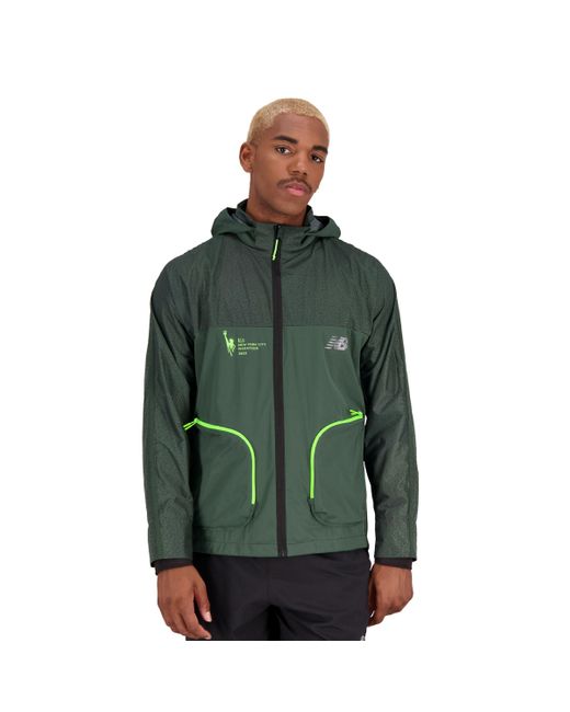 New Balance Nyc Marathon Pmv Shutter Speed Jacket in Green for Men Lyst