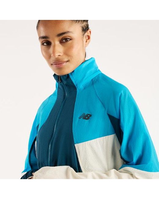 New Balance Rc Jacket in het Blue