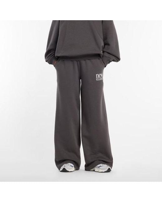 New Balance Gray Reimagined Fleece Pant