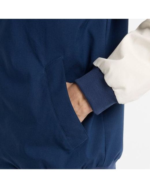 New Balance Blue Athletics Varsity Jacket for men