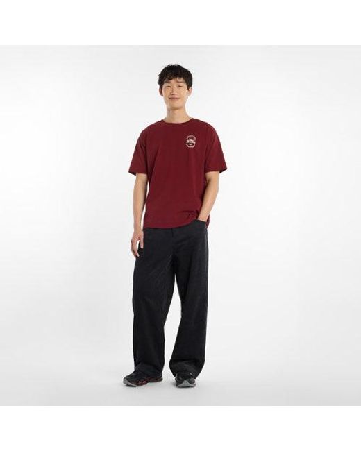 New Balance Red Lny Ss T-Shirt for men