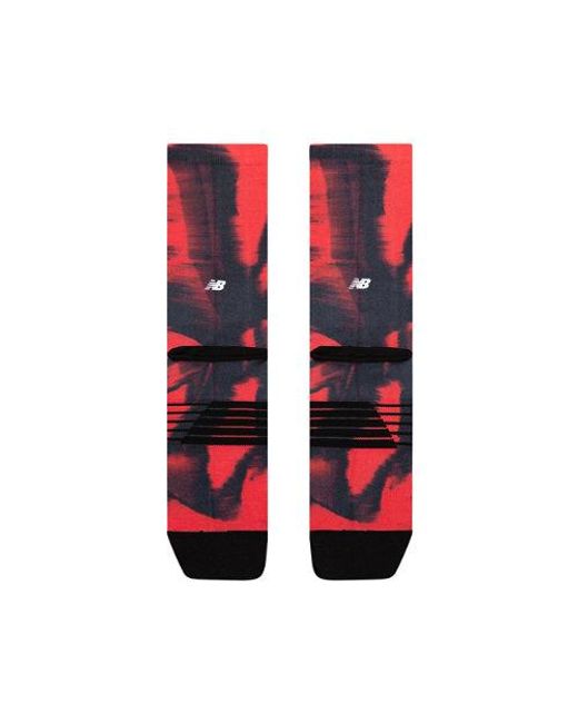 Pro Run Crew Socks 1 Pair di New Balance in Red
